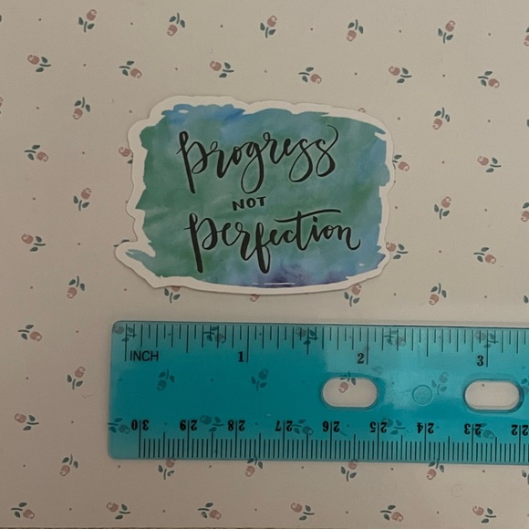 “progress not perfection” Sticker - Picture 2 of 2